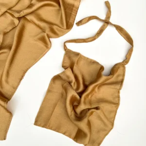 Sheen Hijab & Niqab Set - Beige Gold